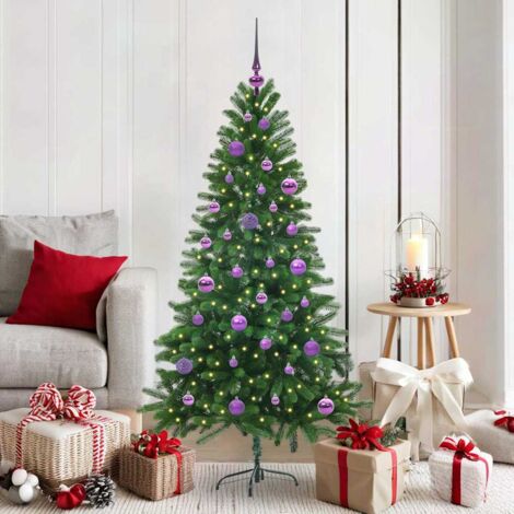 Árbol de Navidad con 150 LED con soporte Verde 150 cm PE