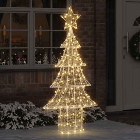 Árbol de Navidad con 240 LED cálido 150 cm Acrílico