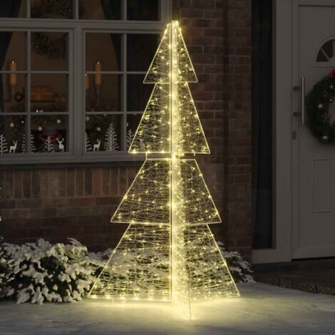 Árbol de Navidad con 240 LED Cálido 180 cm Acrílico