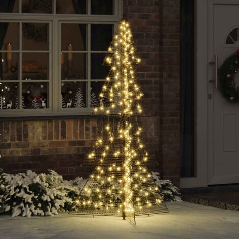 Árbol de Navidad con 240 LED Cálido 180 cm PET