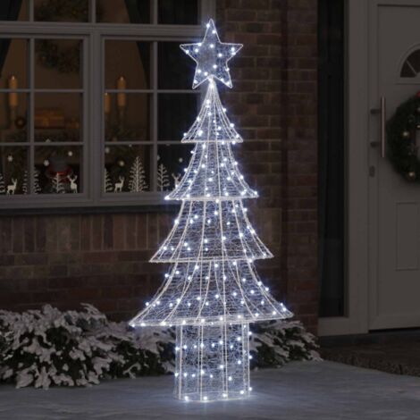 Árbol de Navidad con 240 LED frío 180 cm Acrílico