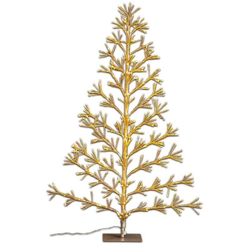 

Árbol de Navidad con 496 luces dorado de PVC y LED 120 cm
