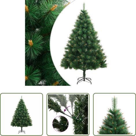 Árbol de Navidad con bisagras -  Árbol de Navidad artificial con bisagras y soporte 180 cm