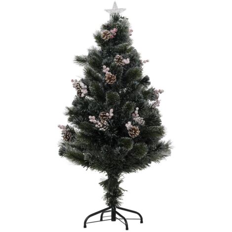 Árbol de Navidad de fibra óptica Sofia 89 LED H.120cm - Feeric lights & christmas