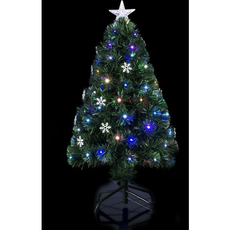 Árbol de Navidad de fibra óptica Vilnius 118 LED de 120 cm de altura - Feeric lights & christmas