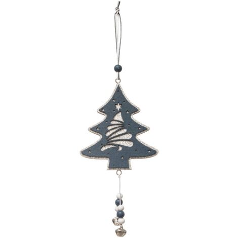 Árbol de Navidad de madera Estrella Abeto Cloche Gris - Feeric lights & christmas