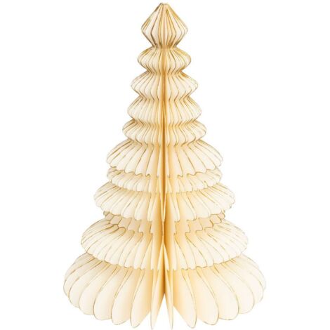 Árbol de Navidad de papel H.30cm crudo - Feeric lights & christmas