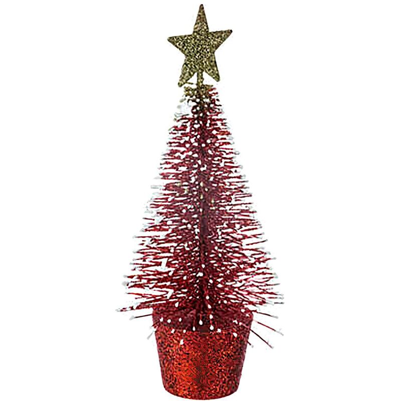 

Hogar Y Mas - ÁRBOL DE NAVIDAD DECORATIVO ROJO 15CM