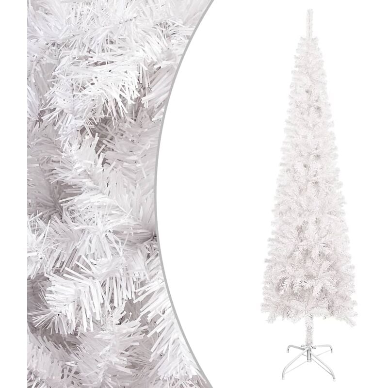 

Árbol de Navidad delgado blanco 180 cm
