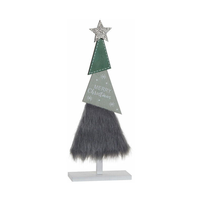 

Árbol de Navidad DKD Home Decor Con pelo Madera (12.5 x 5 x 32 cm)