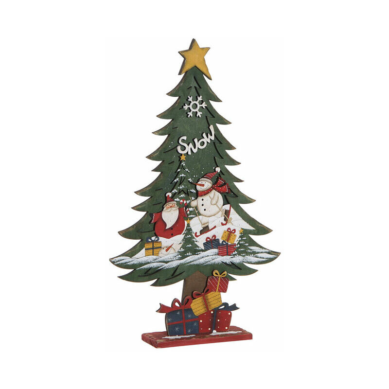 

Árbol de Navidad DKD Home Decor Madera LED (2 pcs) (25 x 7 x 42 cm)