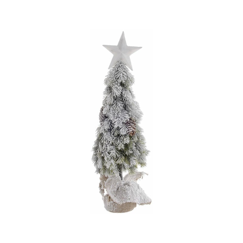 

Árbol de Navidad DKD Home Decor Poliéster Polietileno LED Nevado (20 x 20 x 65 cm)