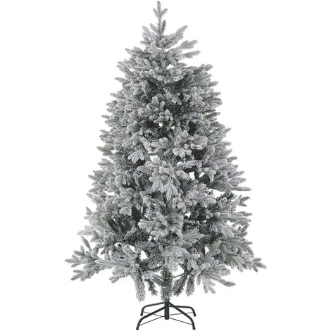 Árbol de Navidad efecto nieve 180 cm blanco FORAKER