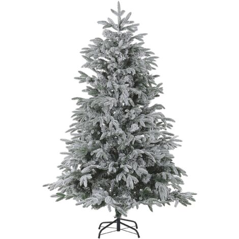 Árbol de Navidad efecto nieve 210 cm blanco BASSIE