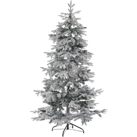 Árbol de Navidad efecto nieve 210 cm blanco TOMICHI