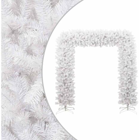 Árbol de Navidad en arco blanco 240 cm vidaXL