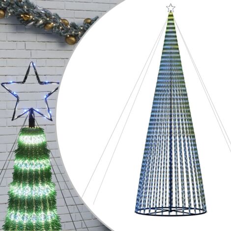 Árbol de Navidad LED 1544 LEDs azul 500 cm vidaXL