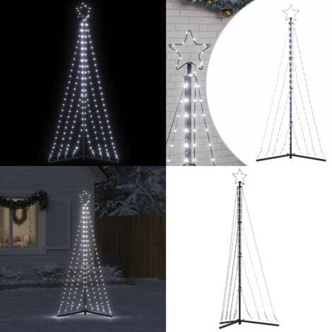Árbol de Navidad LED 339 LEDs blanco frío 187 cm - Luces LED - Decoración navideña