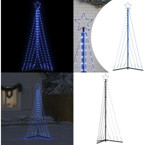 Árbol de Navidad LED 339 LEDs blanco frío 187 cm - Luces LED - Decoración navideña