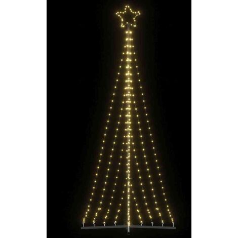 Árbol de Navidad LED 447 LEDs  cálido 249 cm