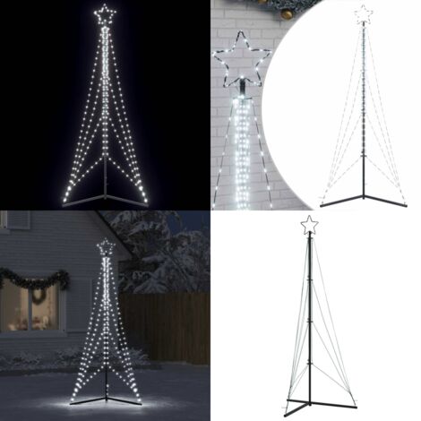 Árbol de Navidad LED 483 LEDs blanco frío 240 cm - Luces de Navidad - Decoración de Navidad