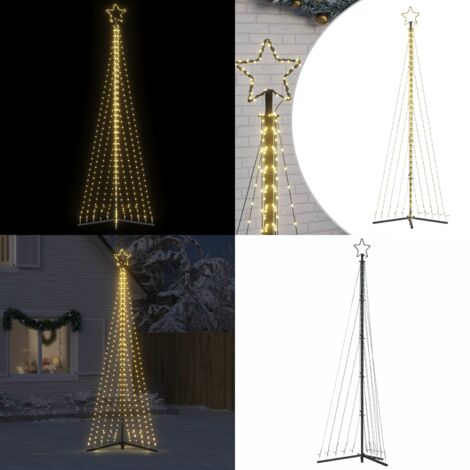 Árbol de Navidad LED 495 LEDs blanco cálido 300,5 cm - Luces LED - Decoración navideña