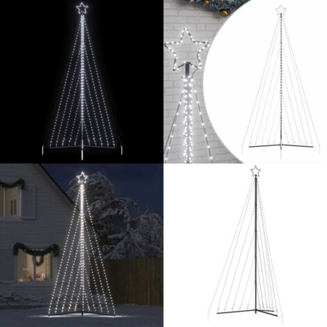 Árbol de Navidad LED 570 LEDs blanco frío 399 cm - Luces navideñas - Decoración navideña