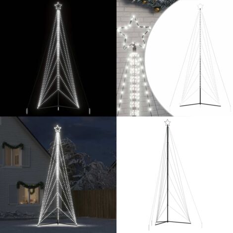 Árbol de Navidad LED 861 LEDs blanco frío 478 cm - Luces de Navidad - Decoración de Navidad