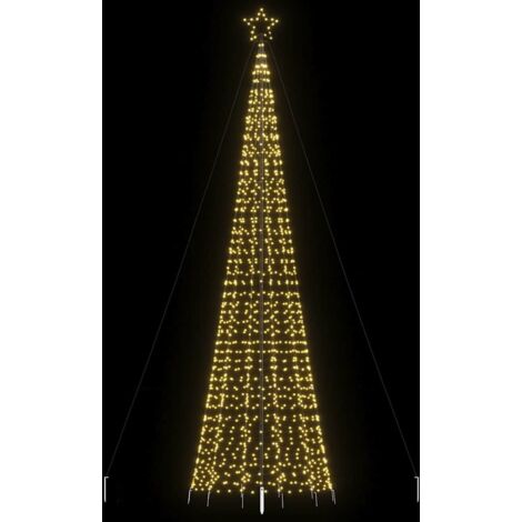 Árbol de Navidad LED con estacas 1534 LEDs  cálido 500 cm