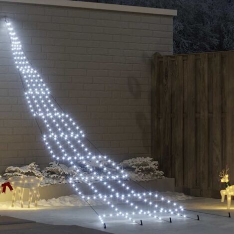 Árbol de Navidad LED con estacas de tierra Frío 511 cm Metal