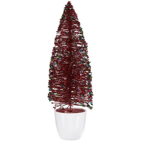 Árbol de Navidad Mediano 10 x 33 x 10 cm Rojo Azul Dorado Plástico