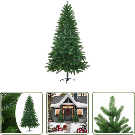 Árbol de Navidad verde -  Árbol de Navidad artificial hojas realistas verde 150 cm
