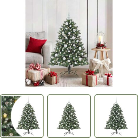 Árbol de Navidad verde -  Árbol de Navidad artificial Verde 120 cm PVC, Plástico y Acero