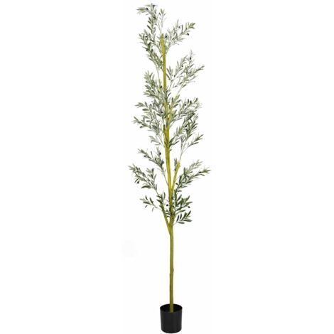 Árbol de olivo artificial con 1000 hojas verde 300 cm