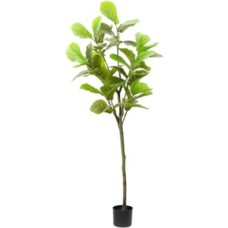 Árbol ficus artificial 48 hojas verde 165 cm