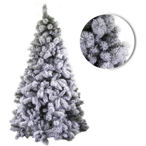 Árbol Gennargentu verde con nieve 781 ramas cmø118h180