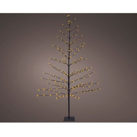 Árbol iluminado 232 leds luz cálida 1,80 m