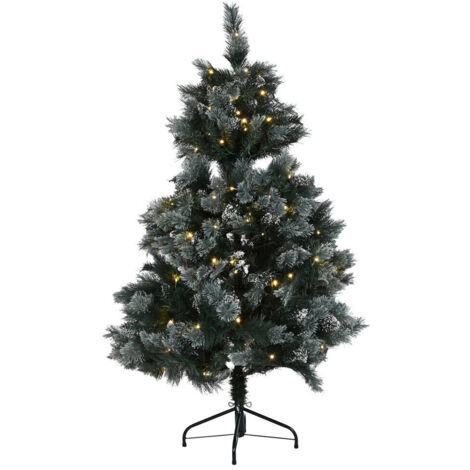 Arbol Led Pvc 100X100X150 200 Leds Nevado Verde