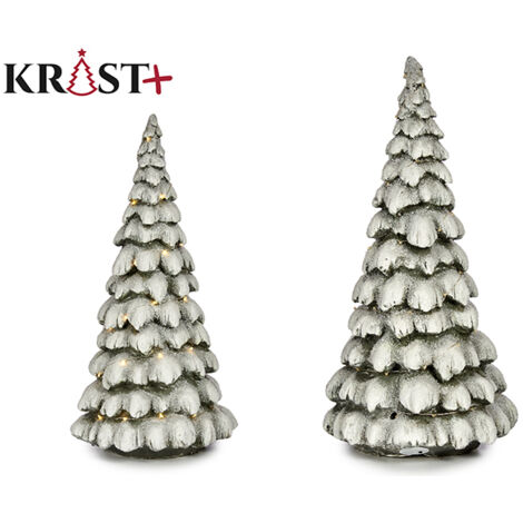 ARBOL NAVIDAD BLANCO LUZ LED 47 CM