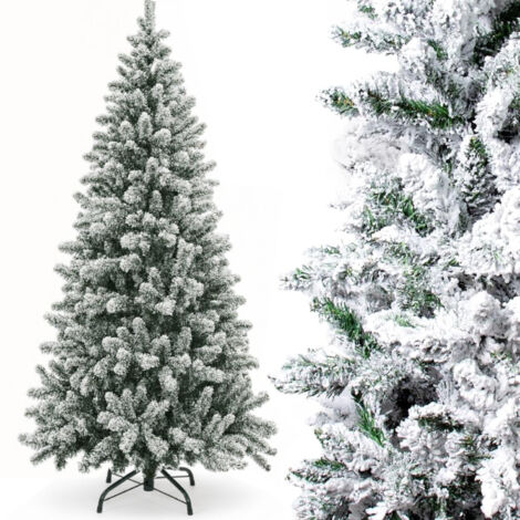 Árbol Navidad Nevado 240cm Artificial Lujo Ramas