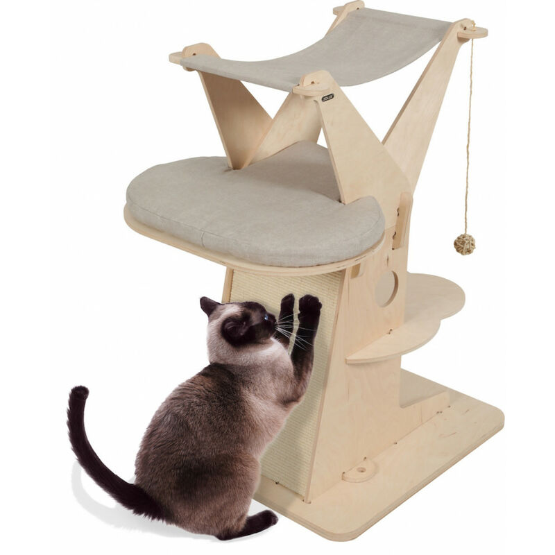 

Zolux - Árbol para gatos Cat lodge 5, tamaño 70,5 x 58 x H 90 cm