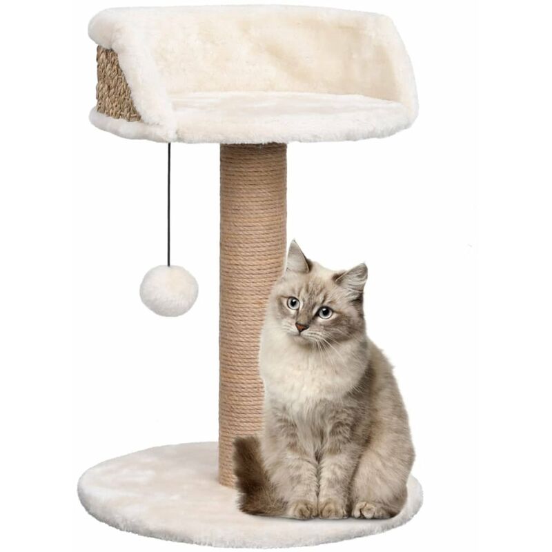 

arbol para gatos con poste rascador 49 cm hierba marina