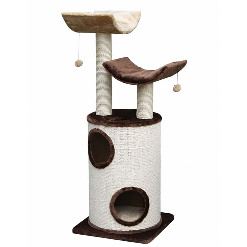 

Vadigran - Árbol para gatos Kadi marrón beige. altura 118 cm. para gato.
