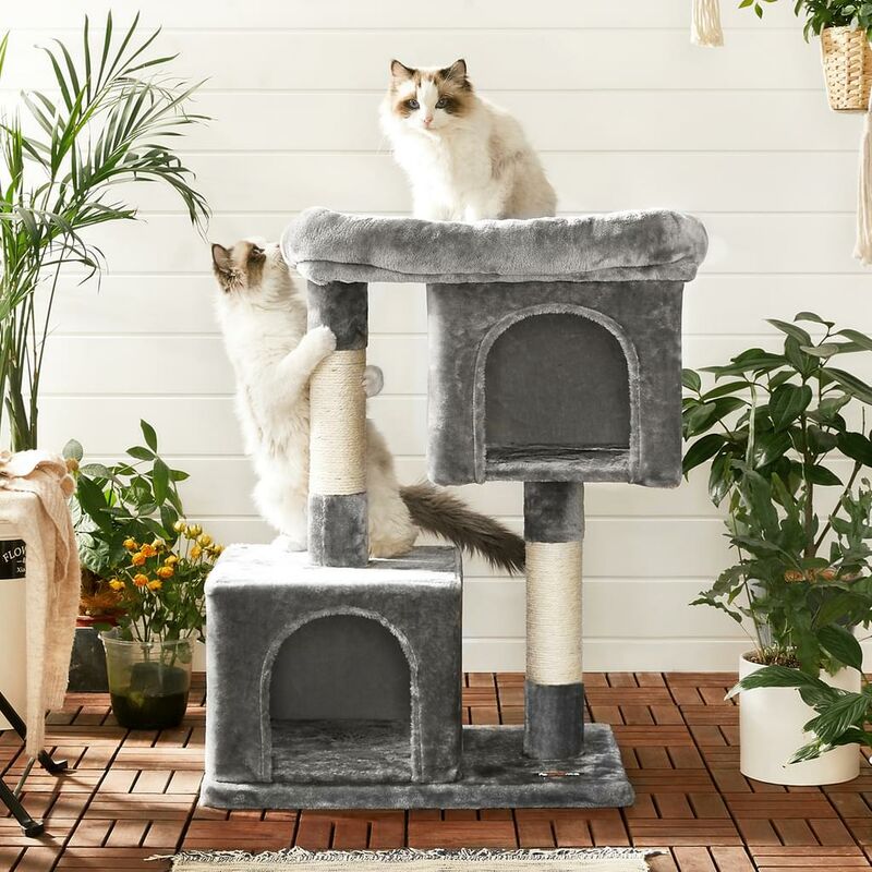 

Songmics - FEANDREA Árbol para Gatos Rascador para Gatos Columnas recubiertas de Sisal para Gatos Gris Claro por PCT61W - Gris Claro