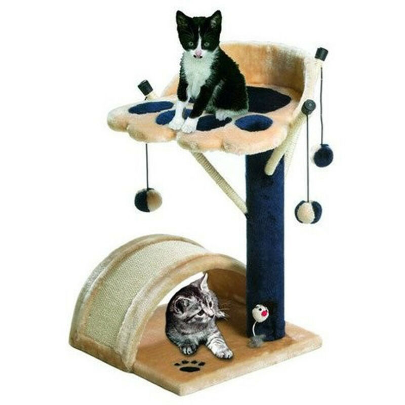 

árbol para gatos viva 3, tamaño 36 x 36 cm altura 54 cm, color beige.
