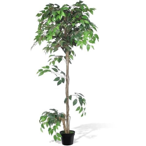 Árbol/ Planta de ficus artificial en maceta, 160 cm