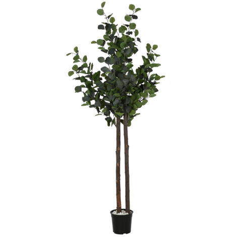 Arbol Poliester Madera 90X90X180 Eucalipto Verde