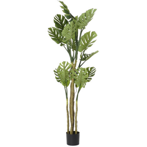 Arbol Poliester Pp 75X75X180 Monstera Verde JA192595