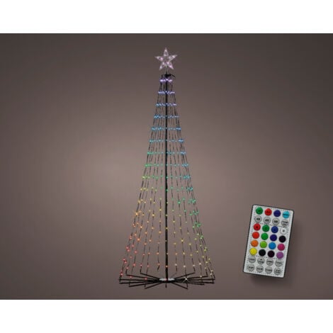 PERAGASHOP Árboles exteriores con luces danzantes 3D H 180 Ø 80 cm