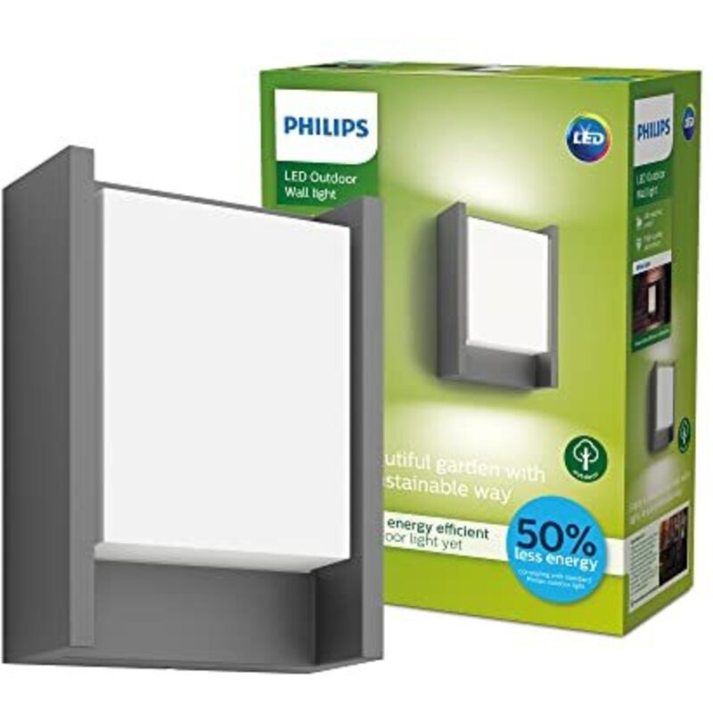 Philips applique extérieure Arbour ultra efficient Classe energétique A 3000 kelvin 800 lumen